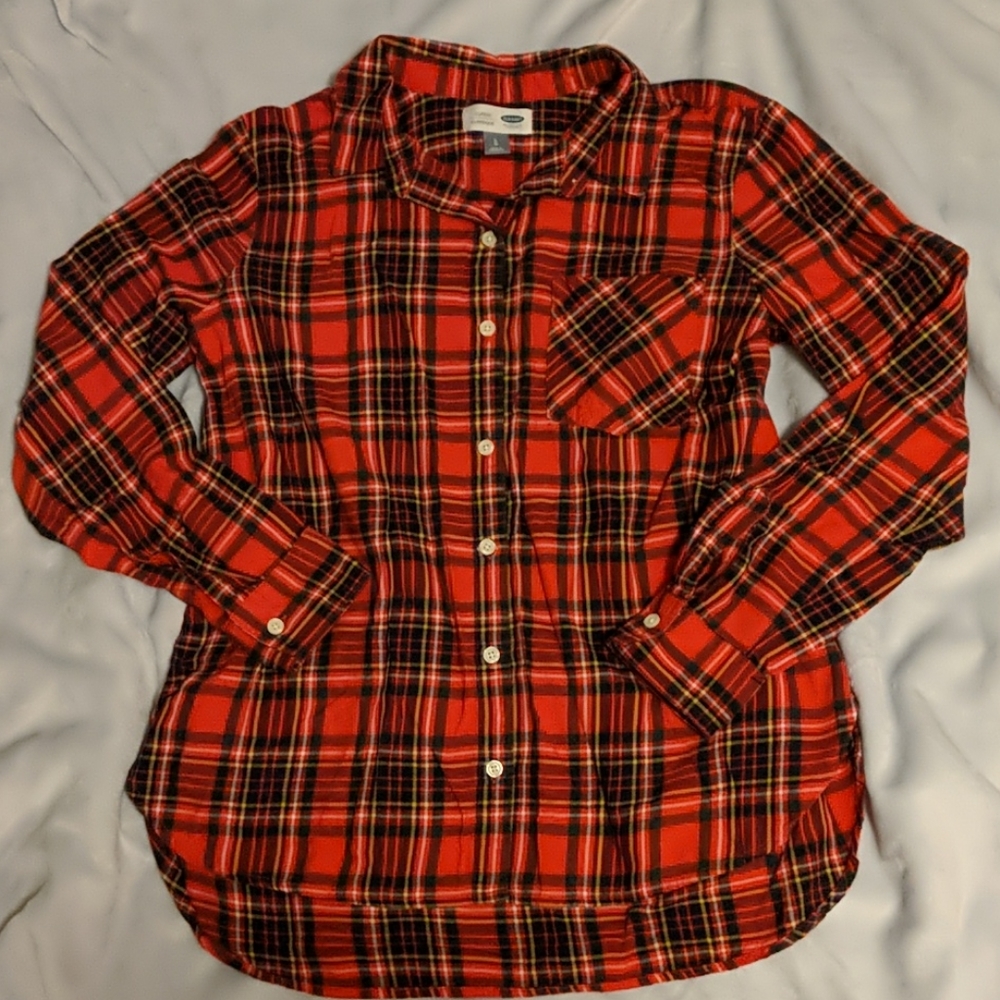 Plaid button down